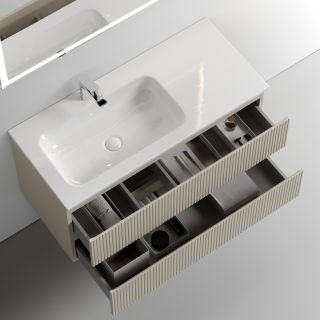 Подвесная тумба под раковину Sancos Snob T SNT100LCE левая 100см Beige Soft